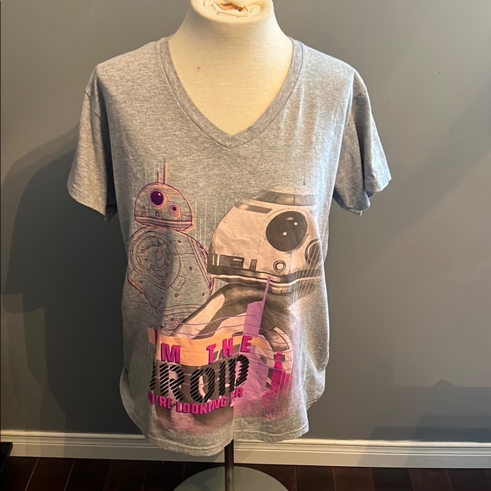 Gray Star Wars Ladies T-Shirt